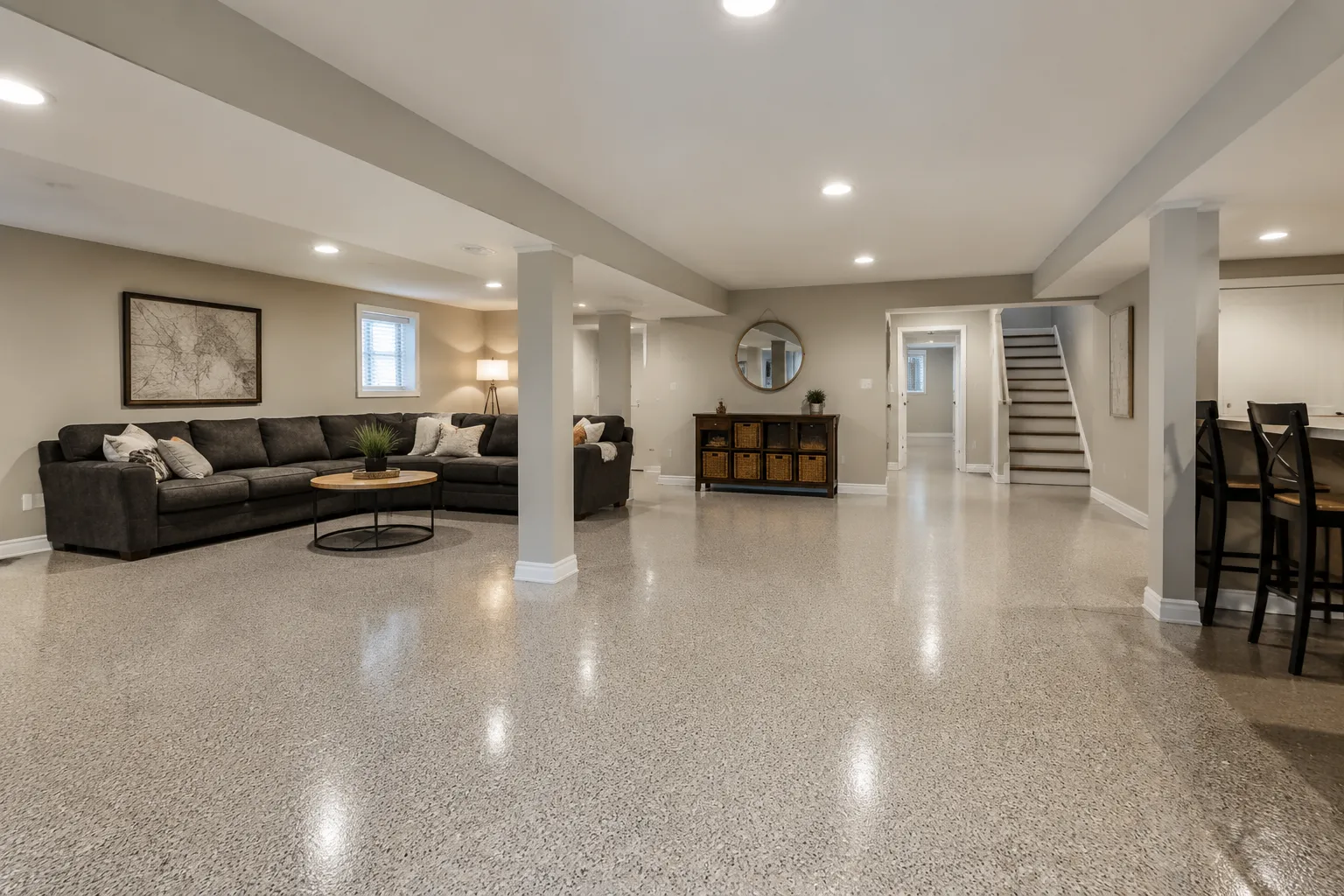 Basement Floor Coating by Bergen Epoxy Co. in Bergen County, NJ